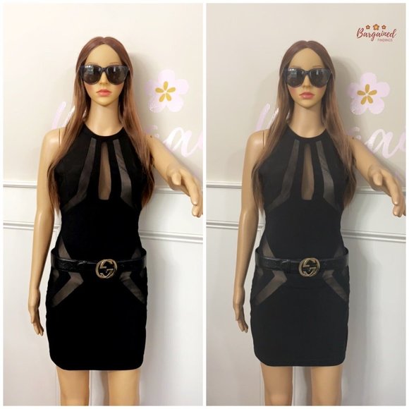 Authentic Gucci Black Guccissima Leather Gold Interlocking G Buckle Belt 80/32 - Picture 4 of 13